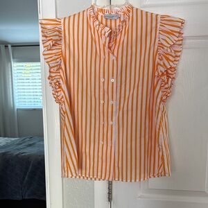 Anthro Harshman LA Ruffle Shirt /Tank